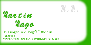 martin mago business card